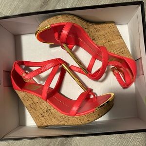 Dolce vita coral wedges